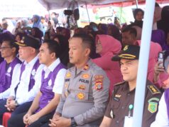 Ratusan Personel Polres Aceh Utara Amankan Rangkaian Hari Posyandu Nasional