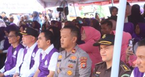 Ratusan Personel Polres Aceh Utara Amankan Rangkaian Hari Posyandu Nasional
