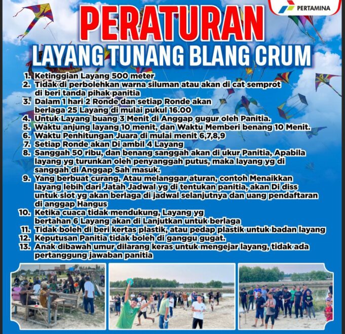 Turnamen Layang Tunang Tingkat Lhokseumawe–Aceh Utara Siap Digelar 3 Mei 2026