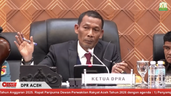 LKPJ Gubernur Aceh 2025 Diparipurnakan, DPRA Siapkan Pansus Evaluasi