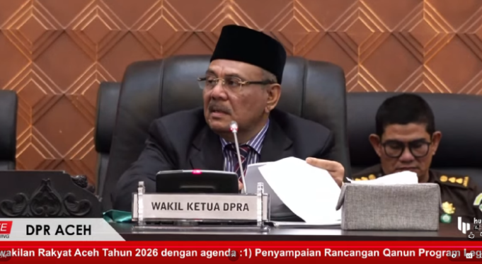 DPRA Gelar Paripurna Reposisi Banggar dan Laporan Prolega Aceh
