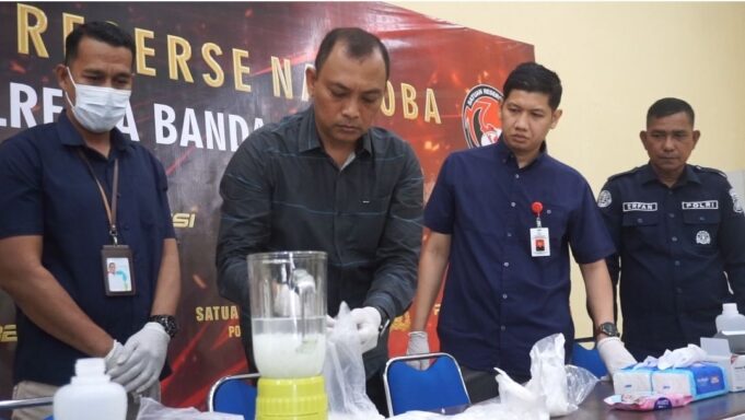 Polresta Banda Aceh Musnahkan Hampir 2 Kilogram Sabu, Tersangka Terancam Hukuman Berat