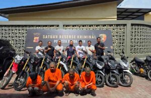 Pasutri Penadah Motor Curian di Banda Aceh Ditangkap, Polisi Amankan 9 Barang Bukti