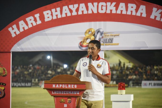 Total Hadiah Rp170 Juta, Turnamen Sepak Bola Kapolres Lhokseumawe Cup Resmi Dibuka