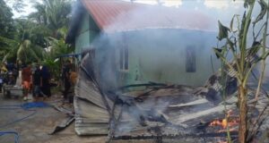 Rumah Duda dengan Empat Anak Piatu di Aceh Utara Ludes Terbakar