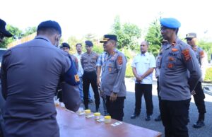 Polres Aceh Utara Gelar Tes Urine dan Periksa Ponsel Personel, Pastikan Bebas Narkoba dan Judol