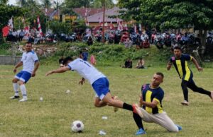 PS Guru Bikin PS TNI-Polri Tersungkur 4-0 di Liga Gampong III