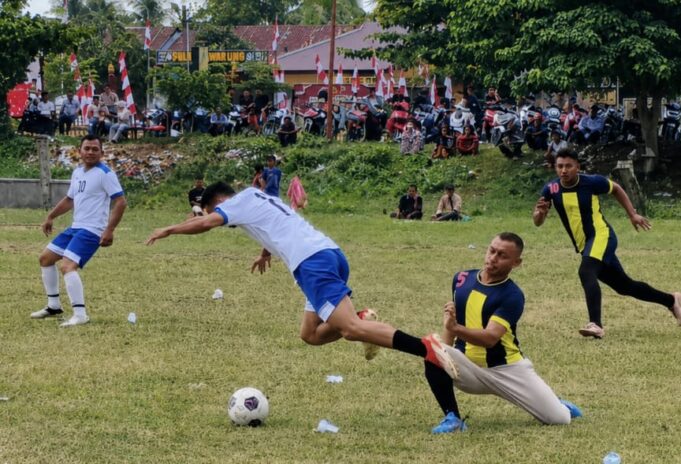 PS Guru Bikin PS TNI-Polri Tersungkur 4-0 di Liga Gampong III