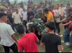 Miris! Wartawan Diduga Dihantam Oknum TNI Saat Liput Pertandingan Sepak Bola di Tanah Luas