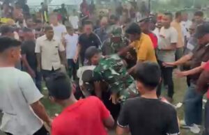 Miris! Wartawan Diduga Dihantam Oknum TNI Saat Liput Pertandingan Sepak Bola di Tanah Luas