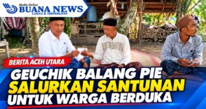 Geuchik Gampong Balang Pie Salurkan Santunan untuk Warga Berduka