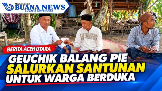 Geuchik Gampong Balang Pie Salurkan Santunan untuk Warga Berduka