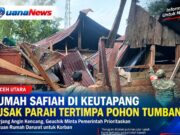 Memprihatinkan, Rumah Safiah di Keutapang Rusak Parah Tertimpa Pohon Tumbang