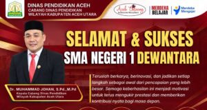Apresiasi Prestasi Siswa SMAN 1 Dewantara, Kacabdin Dorong Peningkatan Mutu Pendidikan Aceh Utara