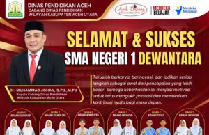 Apresiasi Prestasi Siswa SMAN 1 Dewantara, Kacabdin Dorong Peningkatan Mutu Pendidikan Aceh Utara
