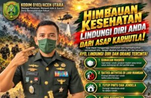 Asap Karhutla Kian Mengkhawatirkan, Kodim 0103/AUT Imbau Warga Batasi Aktivitas di Luar Rumah